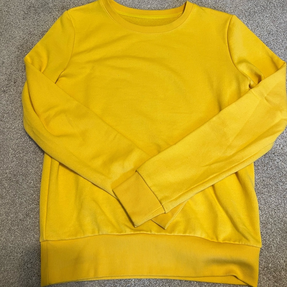 Yellow Crew Neck Sweatshirt